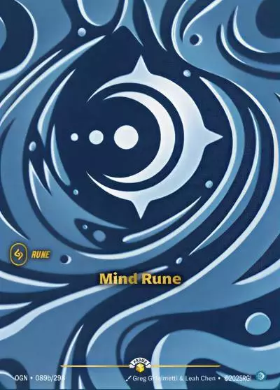 Mind Rune - OGN-089b - Promotional Cards - Riftbound card